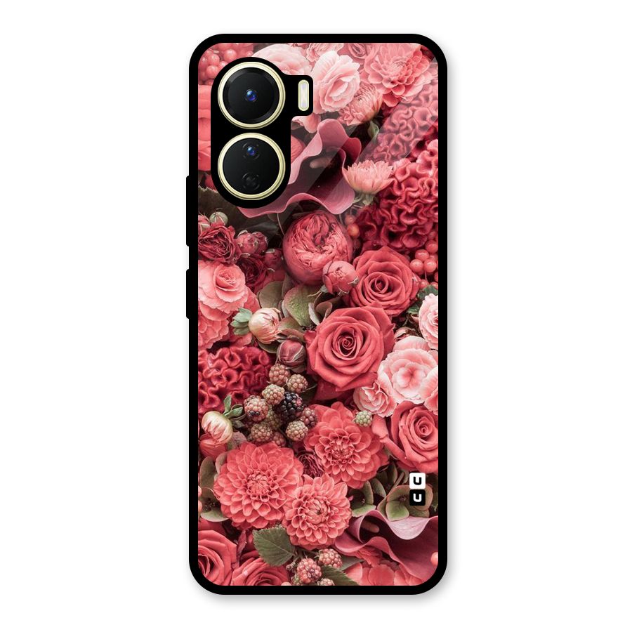 Shades Of Peach Glass Back Case for Vivo Y56