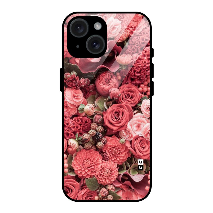 Shades Of Peach Glass Back Case for iPhone 15