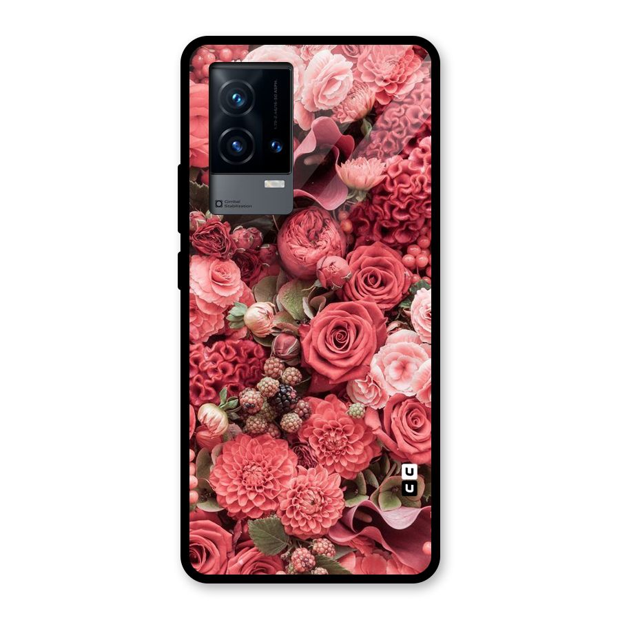 Shades Of Peach Glass Back Case for iQOO 9 5G
