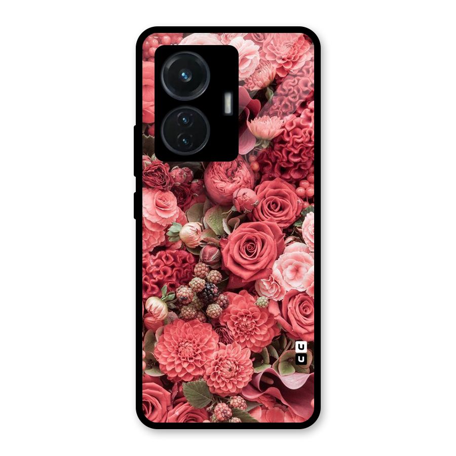 Shades Of Peach Glass Back Case for iQOO Z6 44W