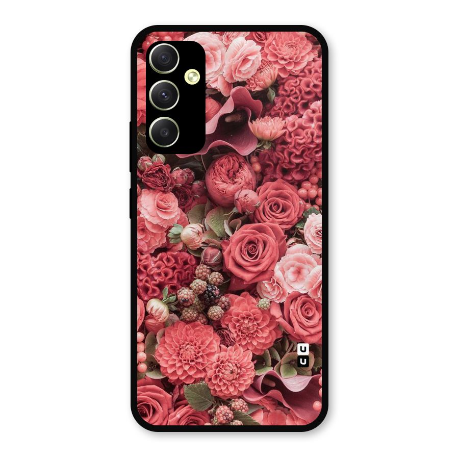 Shades Of Peach Metal Back Case for Galaxy A34