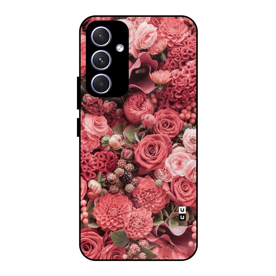 Shades Of Peach Metal Back Case for Galaxy A54