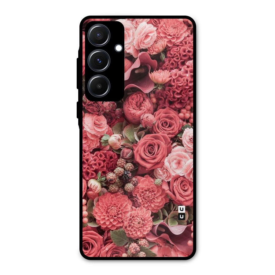 Shades Of Peach Metal Back Case for Galaxy A55