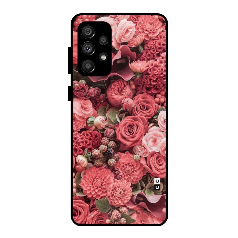 Shades Of Peach Metal Back Case for Galaxy A73 5G