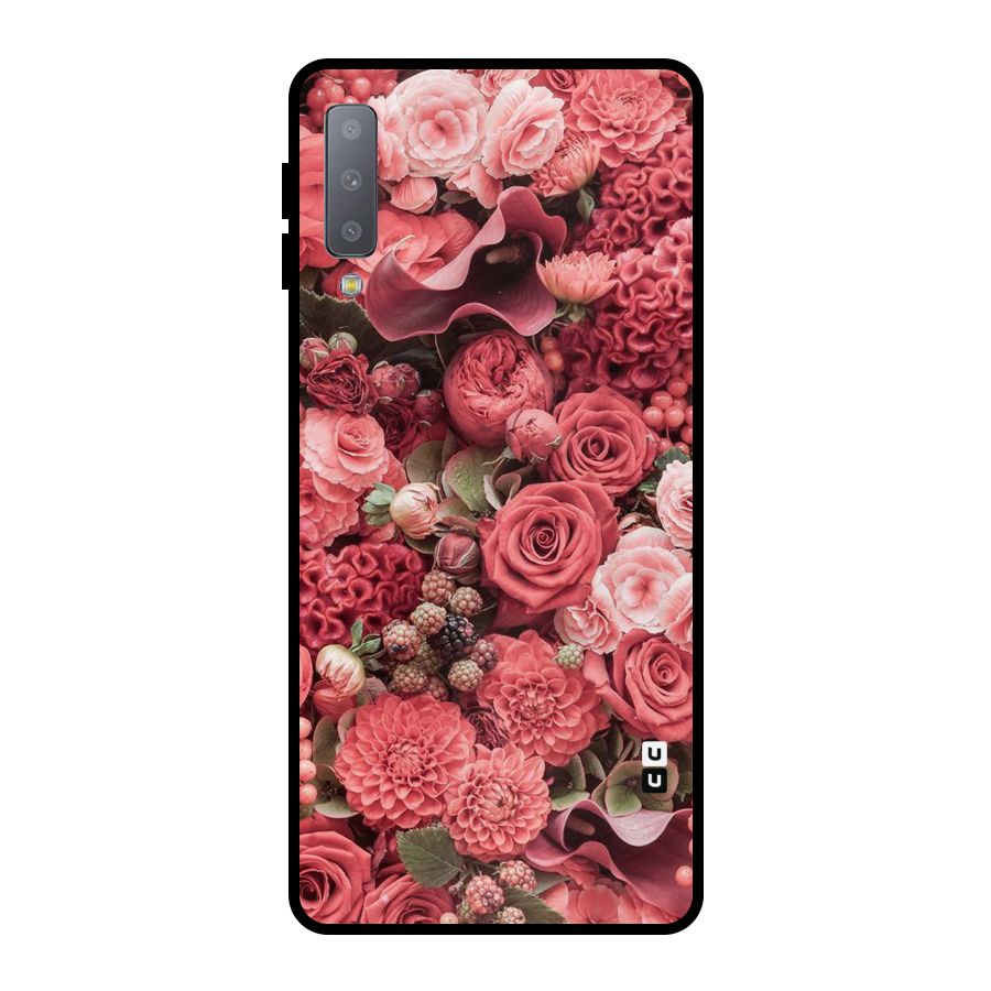 Shades Of Peach Metal Back Case for Galaxy A7 (2018)
