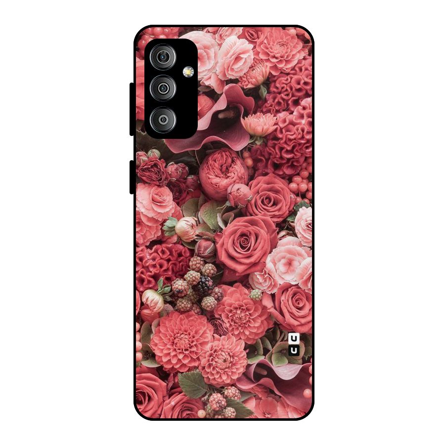 Shades Of Peach Metal Back Case for Galaxy F23