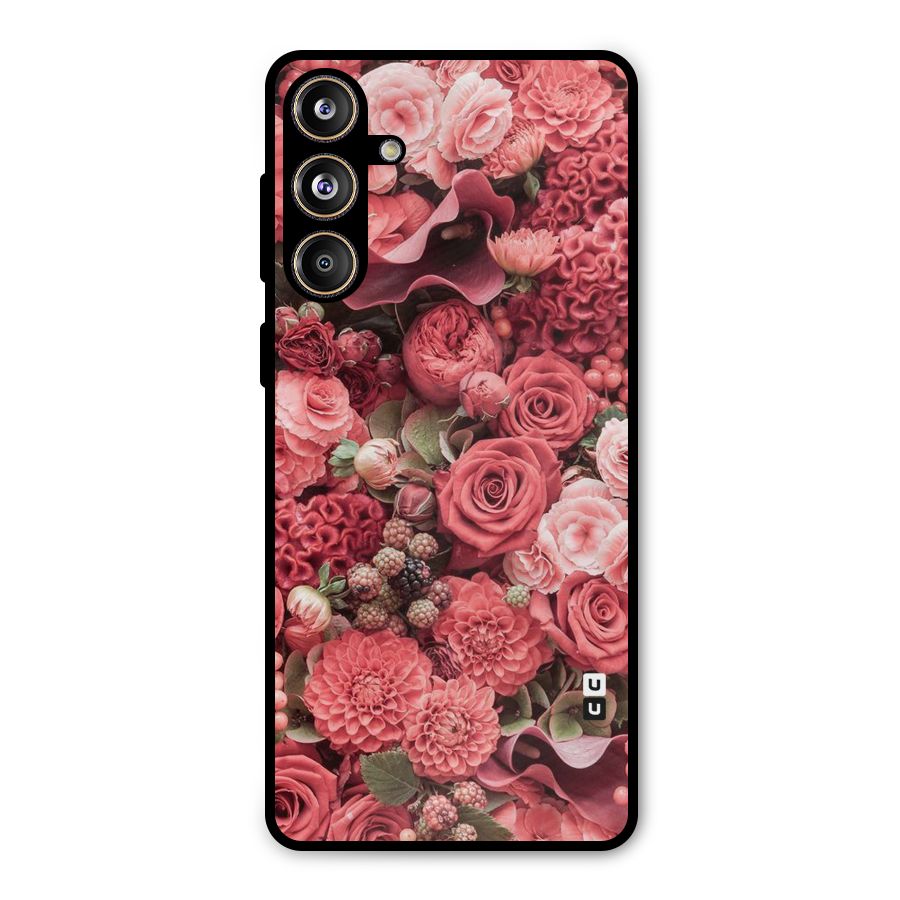 Shades Of Peach Metal Back Case for Galaxy F55