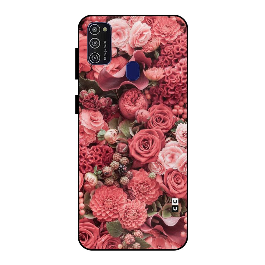 Shades Of Peach Metal Back Case for Galaxy M21