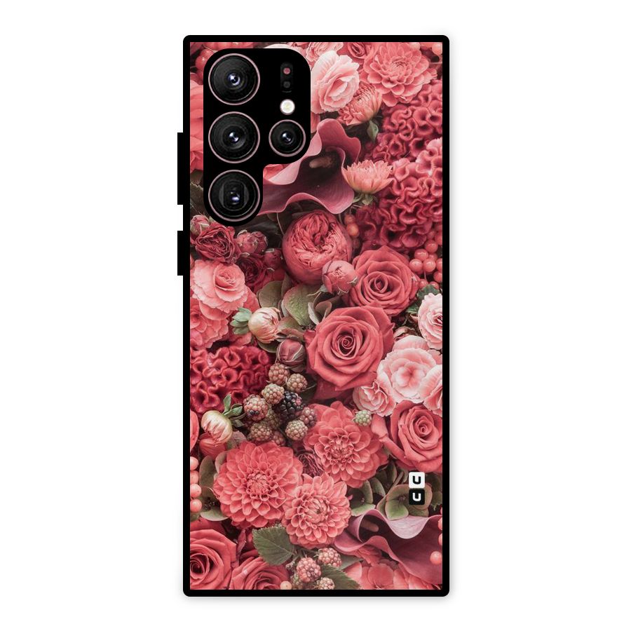 Shades Of Peach Metal Back Case for Galaxy S22 Ultra 5G