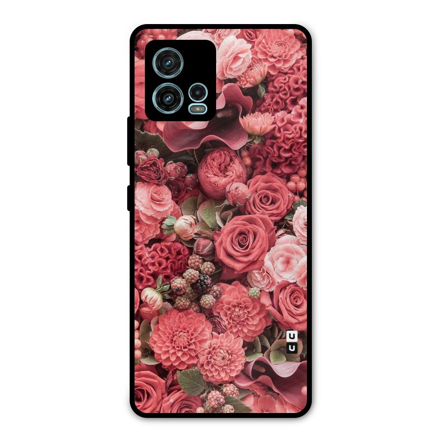 Shades Of Peach Metal Back Case for Moto G72