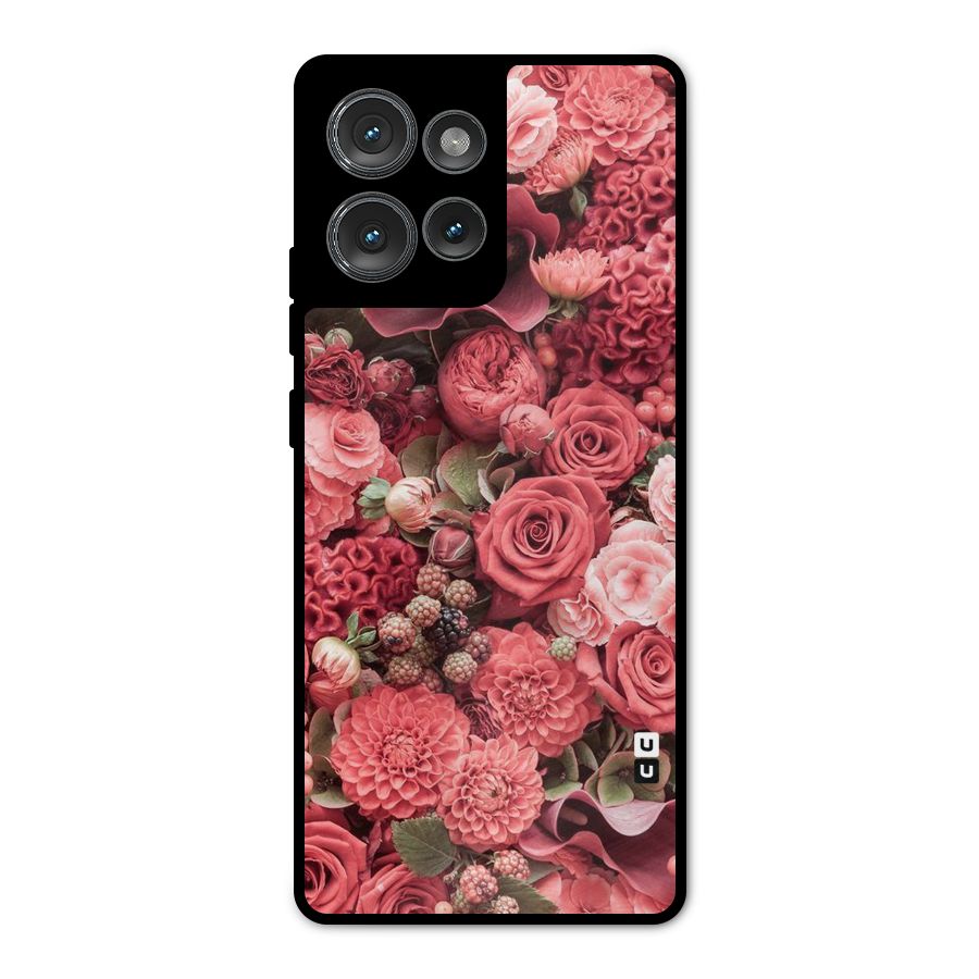 Shades Of Peach Metal Back Case for Motorola Edge 50