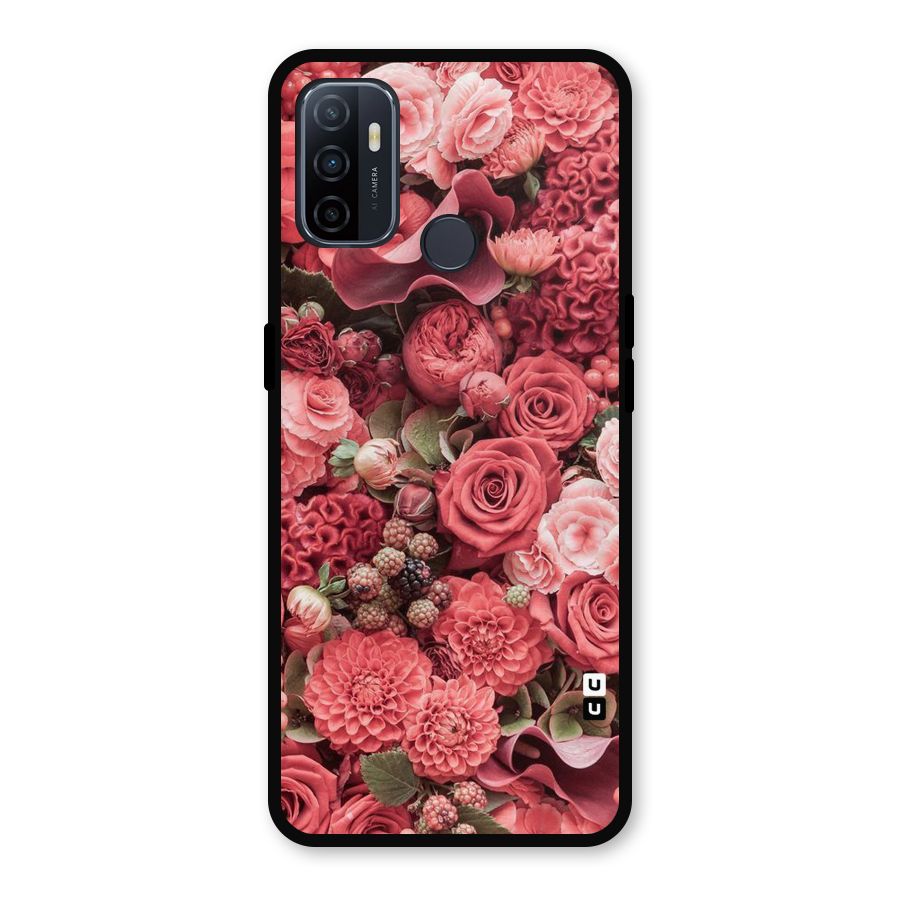 Shades Of Peach Metal Back Case for Oppo A53