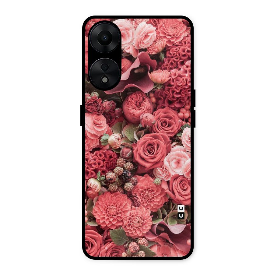 Shades Of Peach Metal Back Case for Oppo A78 5G