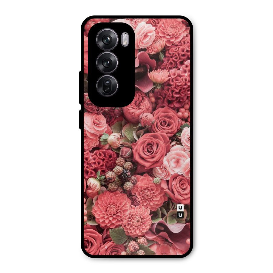 Shades Of Peach Metal Back Case for Oppo Reno12 Pro