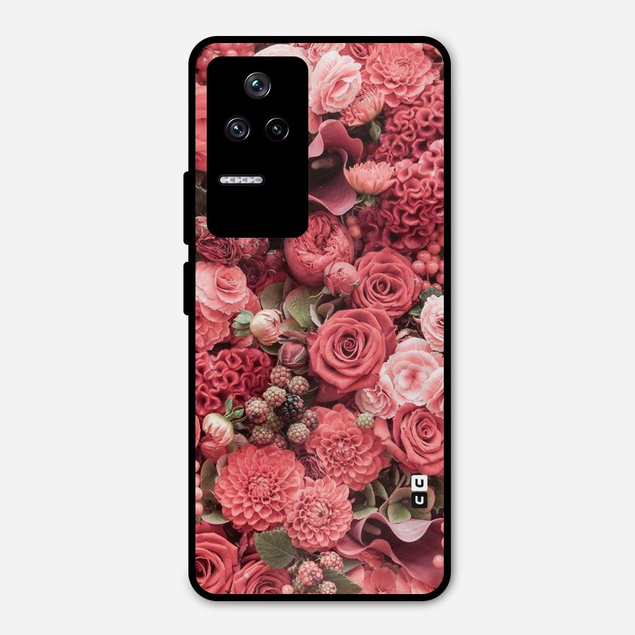 Shades Of Peach Metal Back Case for Poco F4 5G