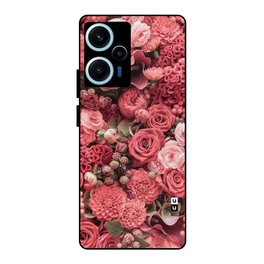 Shades Of Peach Metal Back Case for Poco F5