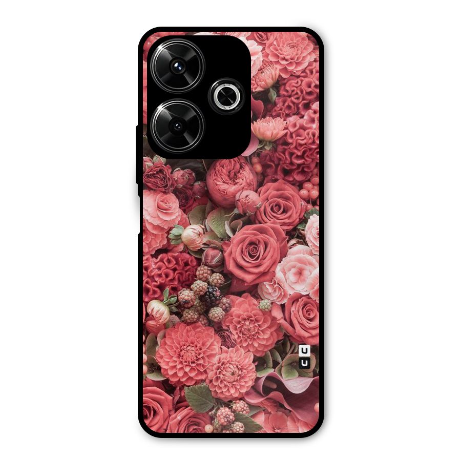 Shades Of Peach Metal Back Case for Poco M6 Plus