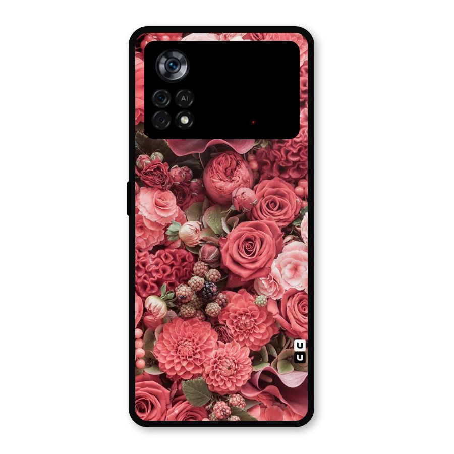 Shades Of Peach Metal Back Case for Poco X4 Pro 5G