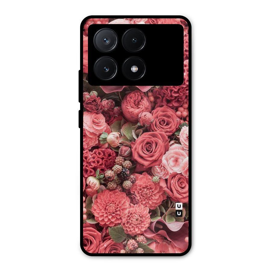 Shades Of Peach Metal Back Case for Poco X6 Pro