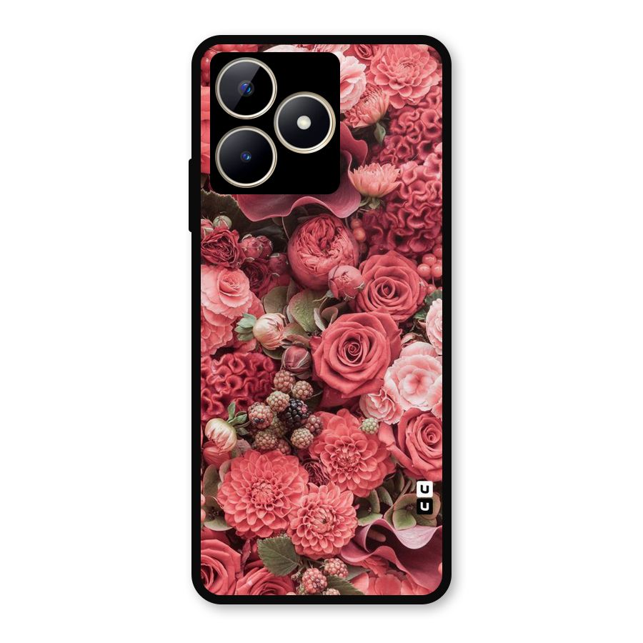 Shades Of Peach Metal Back Case for Realme C53