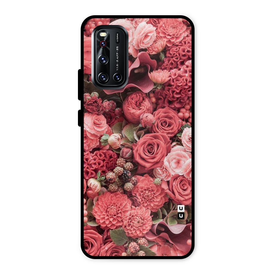 Shades Of Peach Metal Back Case for Vivo V19