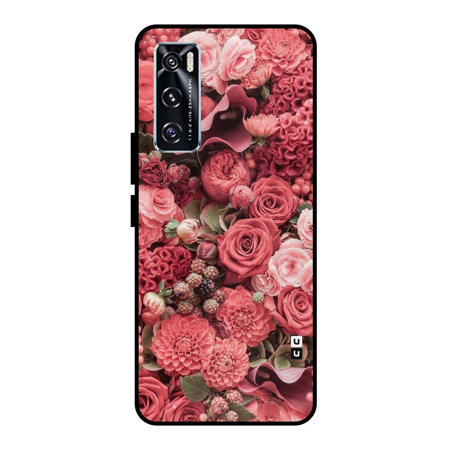 Shades Of Peach Metal Back Case for Vivo V20 SE