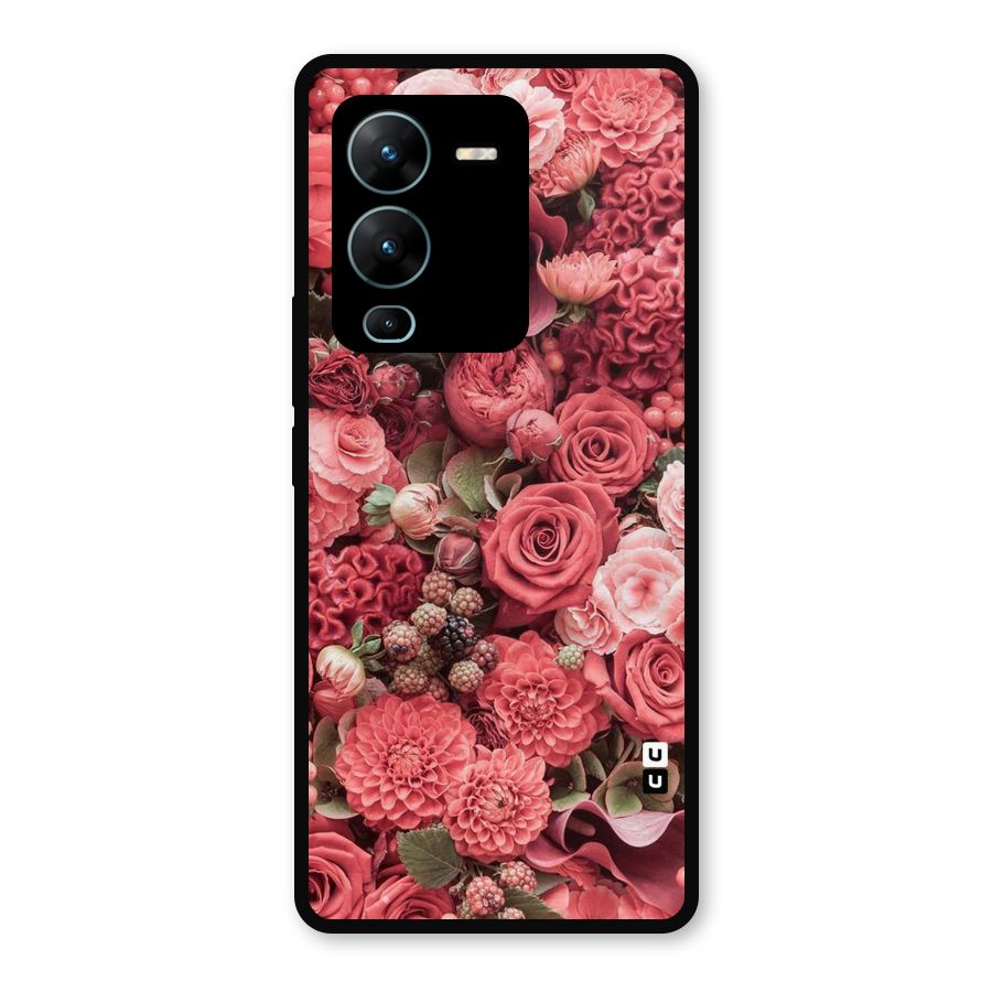 Shades Of Peach Metal Back Case for Vivo V25 Pro