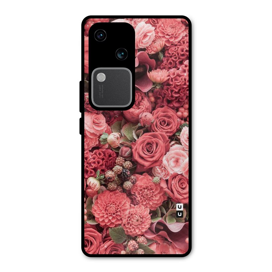 Shades Of Peach Metal Back Case for Vivo V30 Pro
