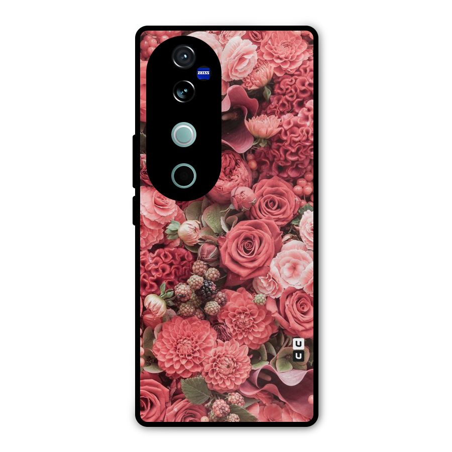 Shades Of Peach Metal Back Case for Vivo V40