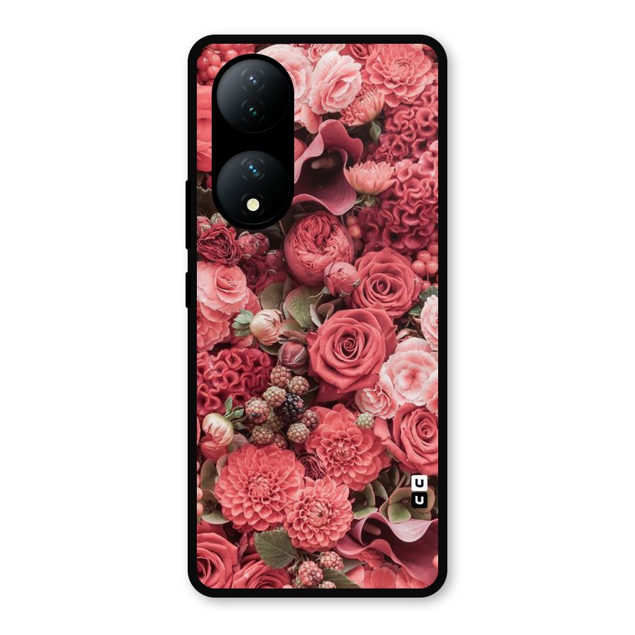 Shades Of Peach Metal Back Case for Vivo Y100a