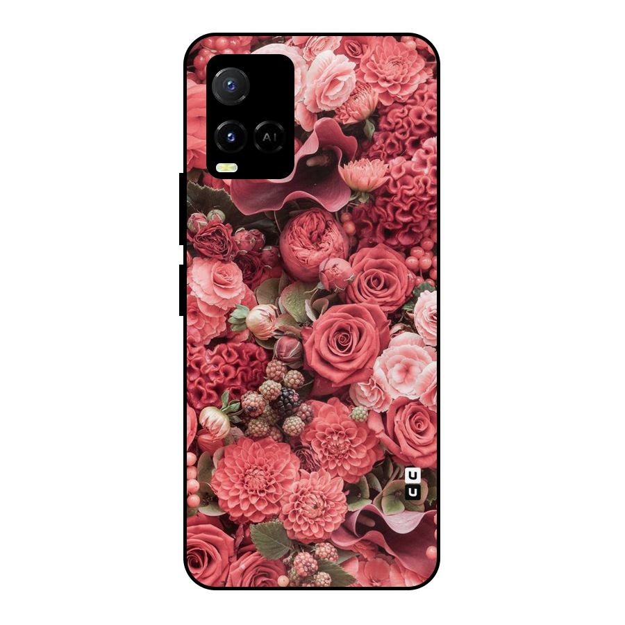Shades Of Peach Metal Back Case for Vivo Y21A