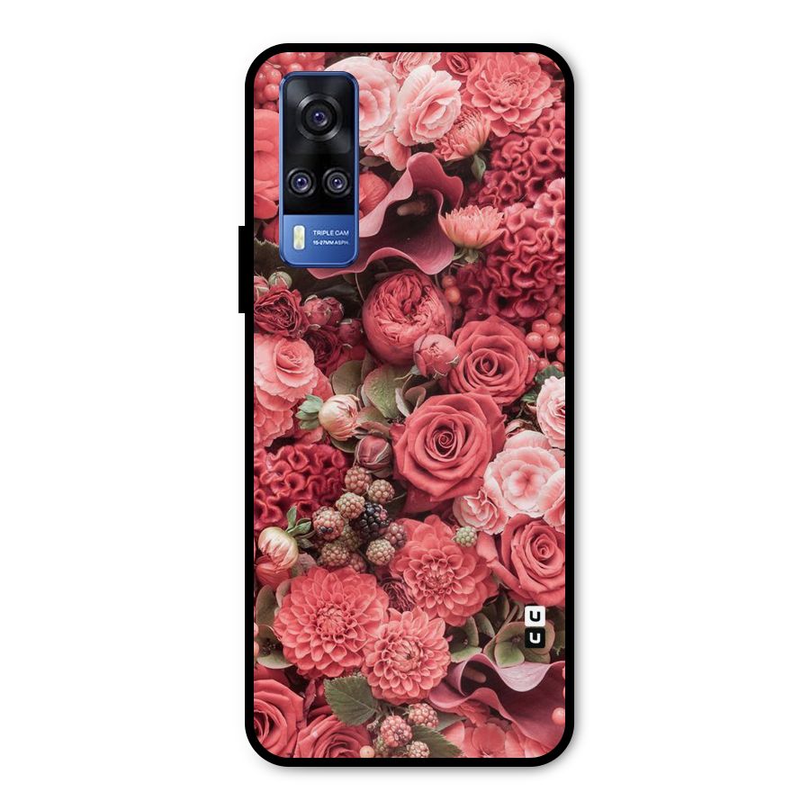 Shades Of Peach Metal Back Case for Vivo Y31