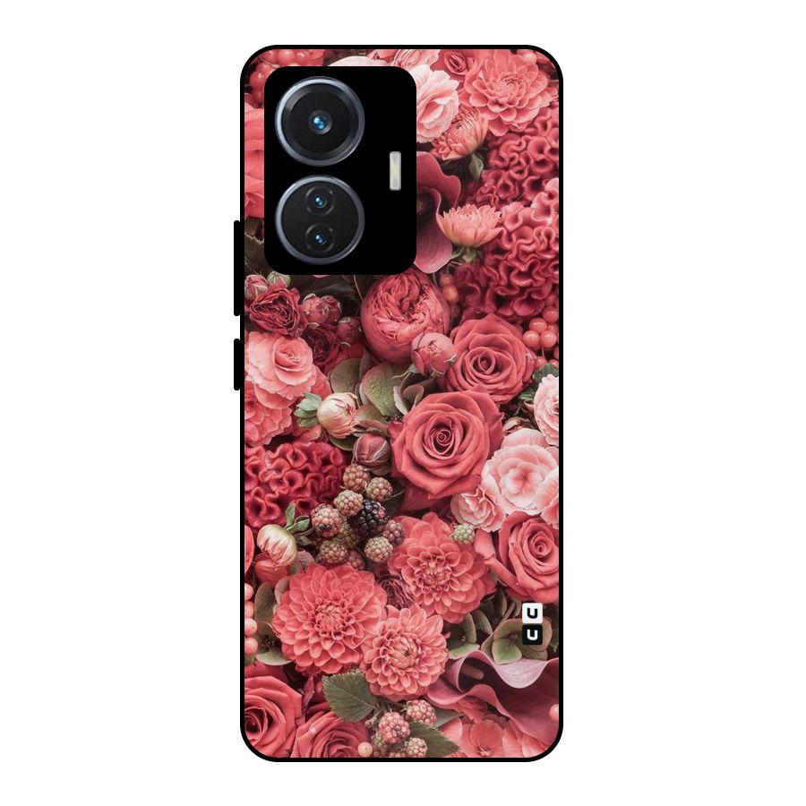 Shades Of Peach Metal Back Case for iQOO Z6 44W