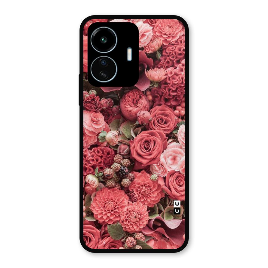 Shades Of Peach Metal Back Case for vivo iQOO Z6 Lite 5G