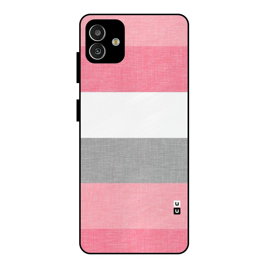 Shades Pink Stripes Metal Back Case for Galaxy M13 5G