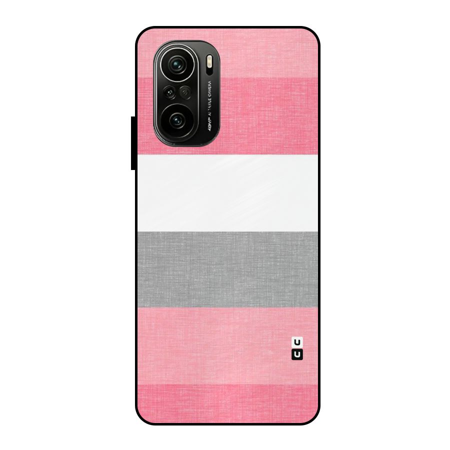 Shades Pink Stripes Metal Back Case for Mi 11x