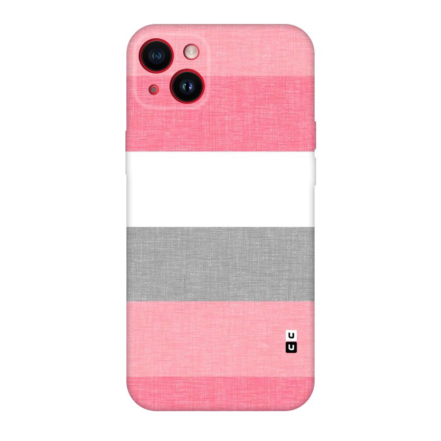 Shades Pink Stripes Original Polycarbonate Back Case for iPhone 14 Plus