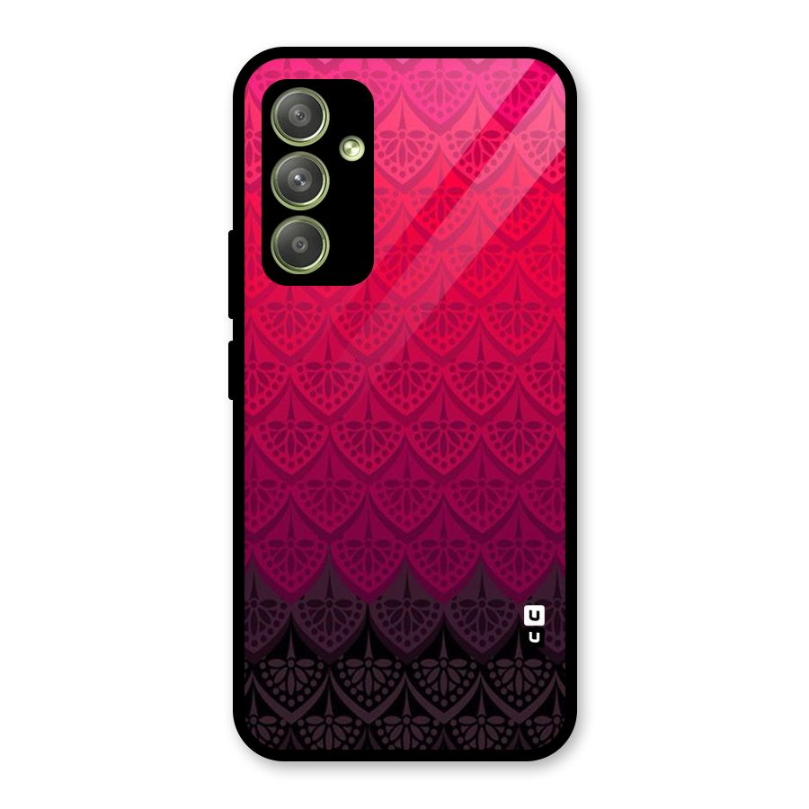 Shades Red Design Glass Back Case for Galaxy A54