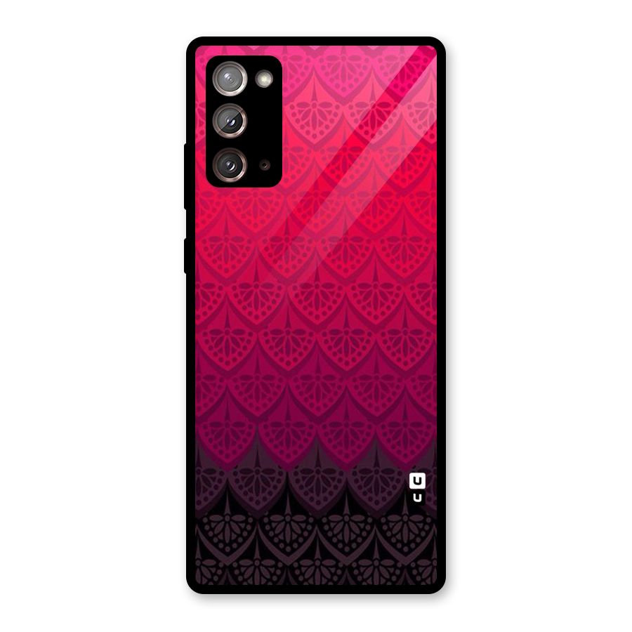Shades Red Design Glass Back Case for Galaxy Note 20