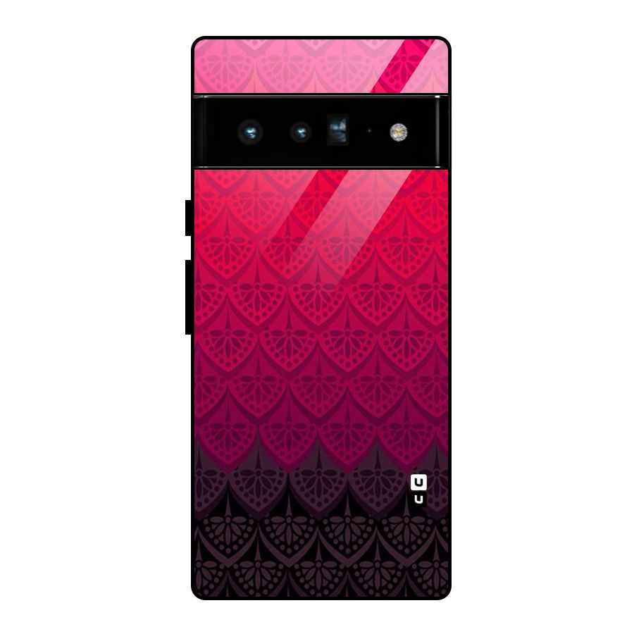 Shades Red Design Glass Back Case for Google Pixel 6 Pro