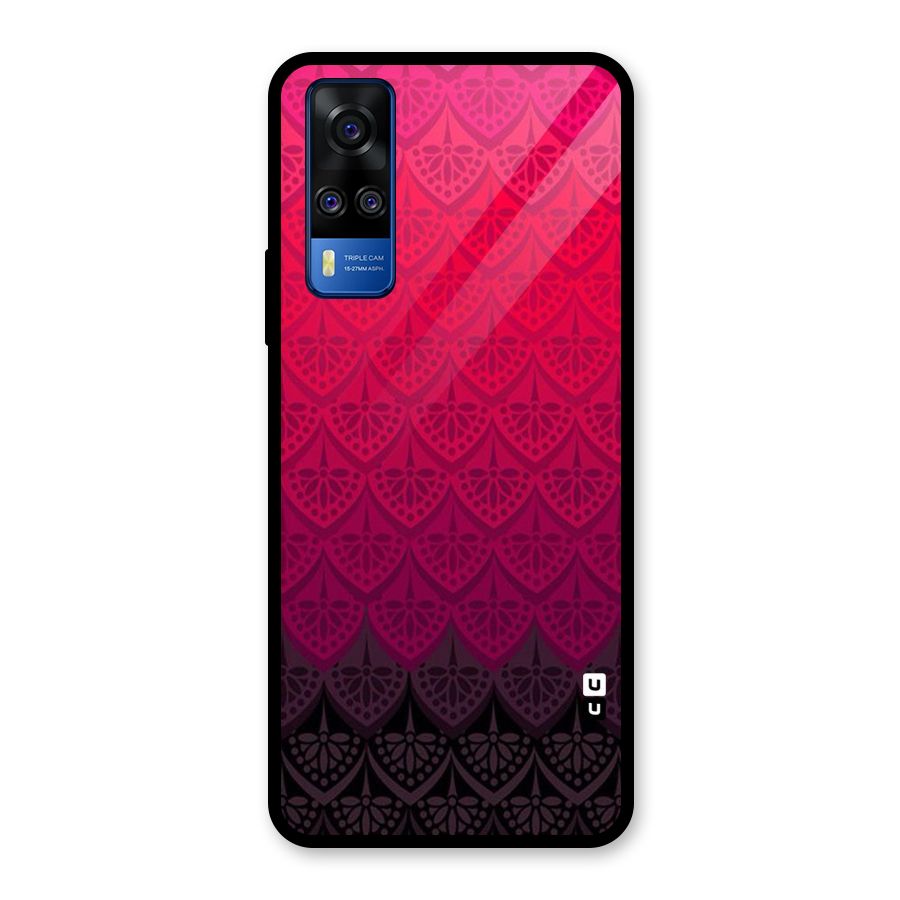 Shades Red Design Glass Back Case for Vivo Y31