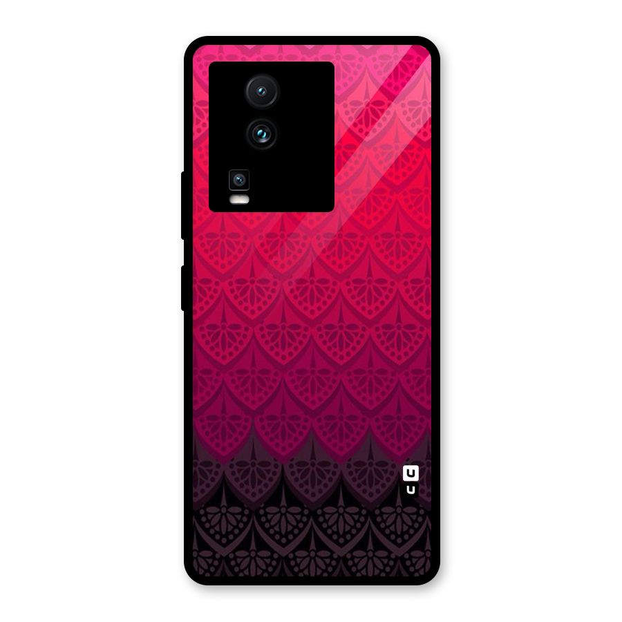 Shades Red Design Glass Back Case for Vivo iQOO Neo 7