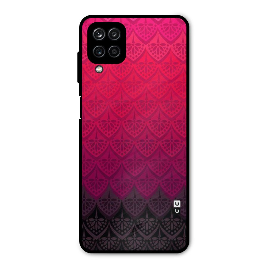 Shades Red Design Metal Back Case for Galaxy A12