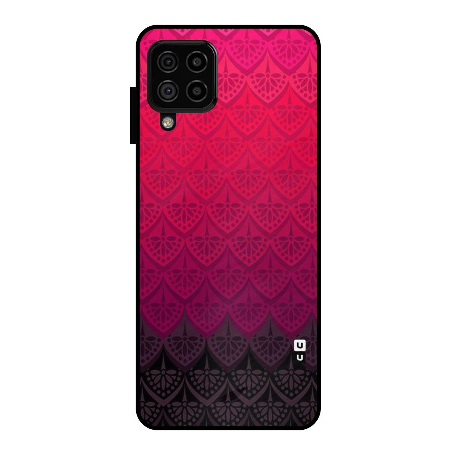 Shades Red Design Metal Back Case for Galaxy A22 4G