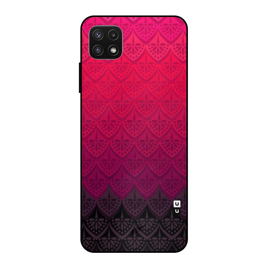 Shades Red Design Metal Back Case for Galaxy A22 5G