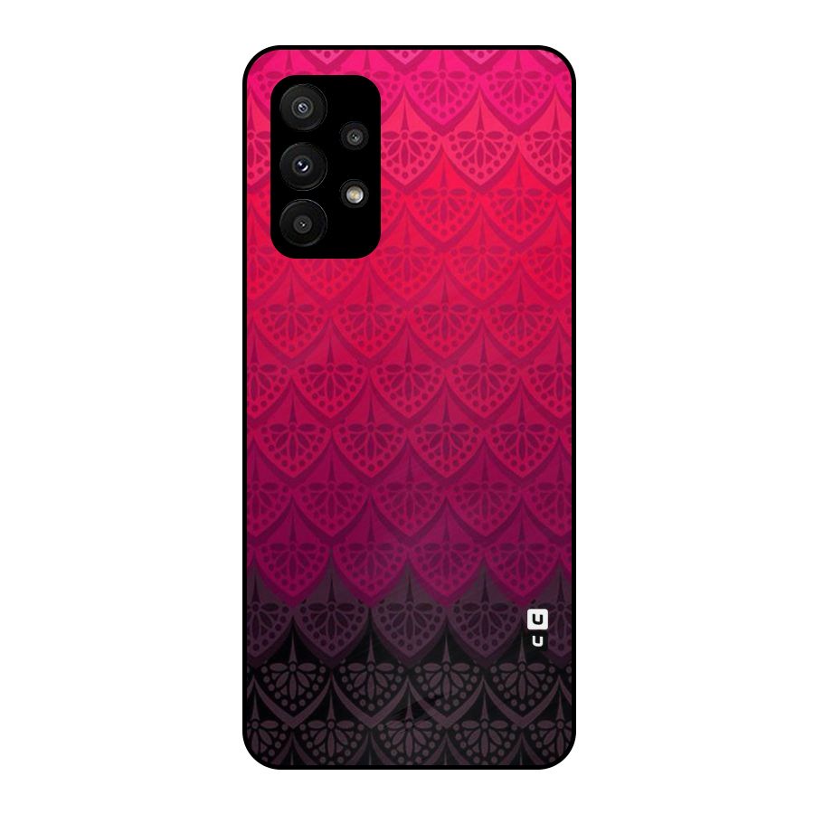 Shades Red Design Metal Back Case for Galaxy A23