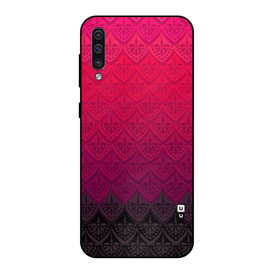 Shades Red Design Metal Back Case for Galaxy A50