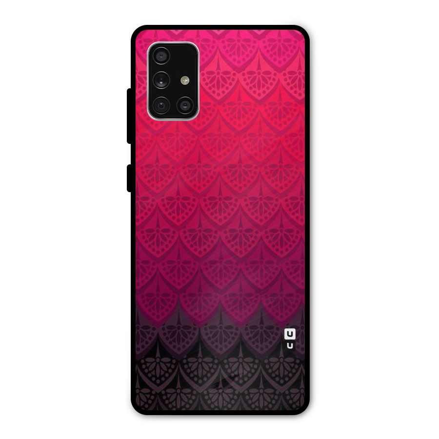 Shades Red Design Metal Back Case for Galaxy A71