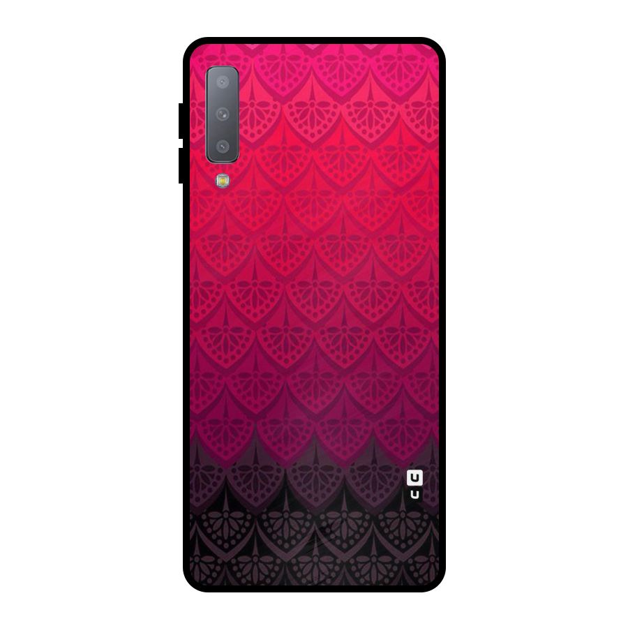 Shades Red Design Metal Back Case for Galaxy A7 (2018)