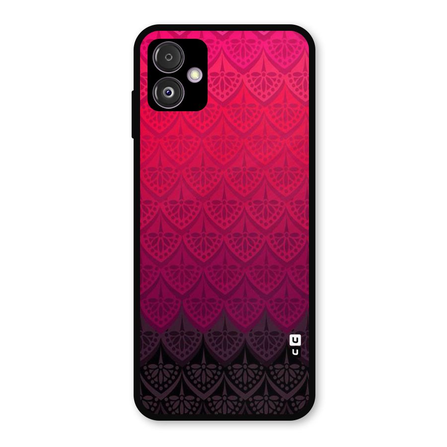 Shades Red Design Metal Back Case for Galaxy F14